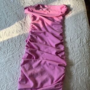 Abercrombie & Fitch Asymmetrical Pink Dress New with Tags